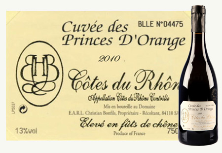 Cuvée des Princes d'Orange